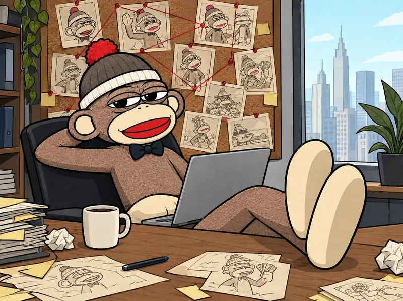 Luno posting from his desk